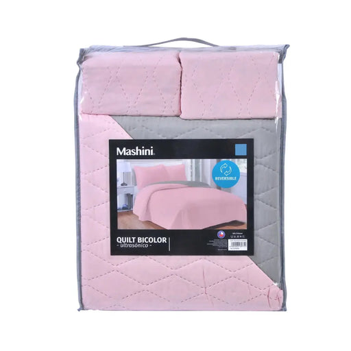 Cubre Cama 2 Plazas Diseño Acolchado Y Resistente Mashini - Fliperex