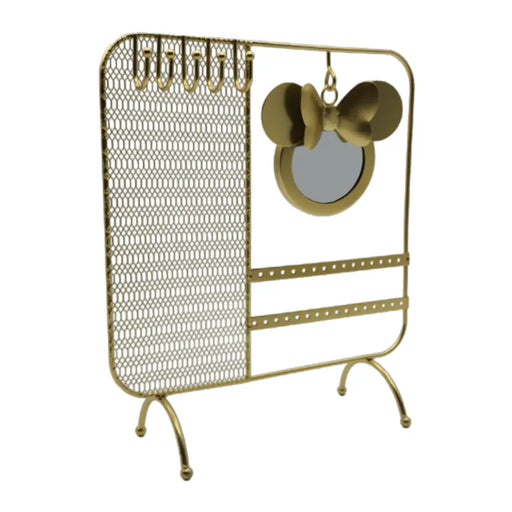 Espejo Joyero Soporte Organizador Joyas Nordico Dorado - Fliperex