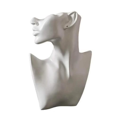 Estatua Rostro Soporte De Joyería Decoración Habitación - Fliperex