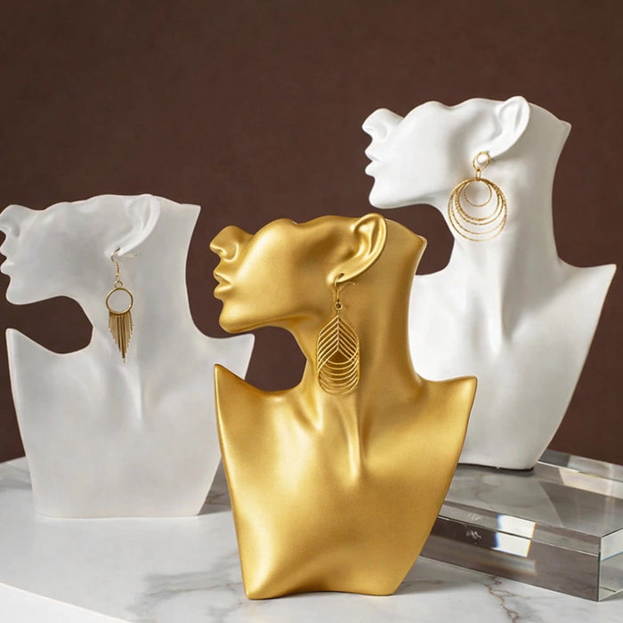 Estatua Rostro Soporte De Joyería Decoración Habitación