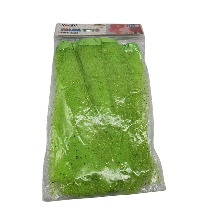 Falda De Tutú Con Brillos Para Niñas 35cm De Largo - Fliperex
