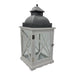 Farol Calentador De Vela Costero De Madera Blanca Vintage M - Fliperex