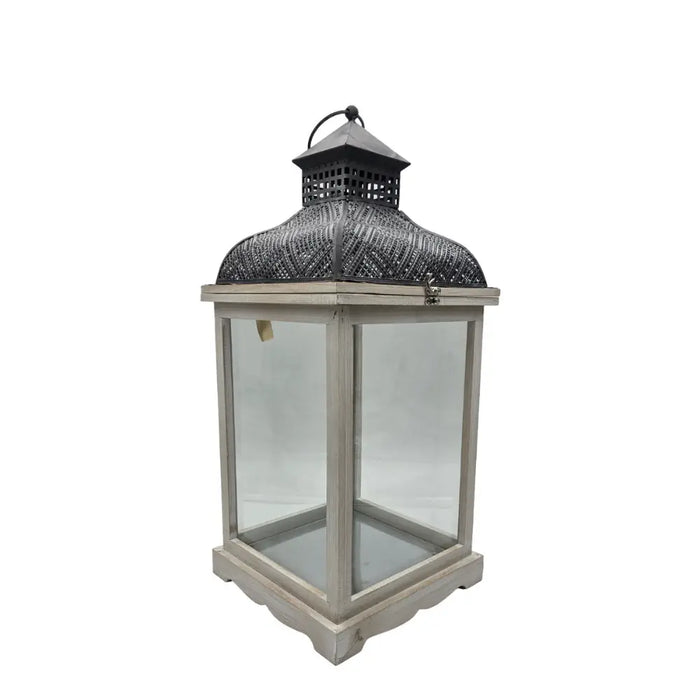 Farol Calentador De Vela Costero De Madera Blanco Vintage S - Fliperex