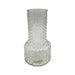 Florero Decorativo De Vidrio Con Diseño Base Ancha Blanco 25 - Fliperex