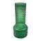 Florero Decorativo De Vidrio Con Diseño Base Ancha Verde 30