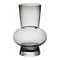 Florero Elegante De Vidrio Cristal Premium Tono Oscuro