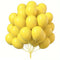 Globos Color Amarillo 50 Unidades Tamaño R12