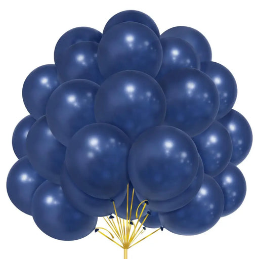 Globos Color Azul Oscuro Vintage 50 Unidades Tamaño R12 - Fliperex