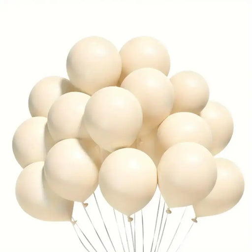 Globos Color Crema Vintage 50 Unidades Tamaño R12 - Fliperex