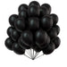 Globos Color Negro 100 Unidades Tamaño 25 Cm - Fliperex