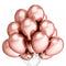 Globos Dorado Metalizado 50 Unidades Tamaño 25 Cm