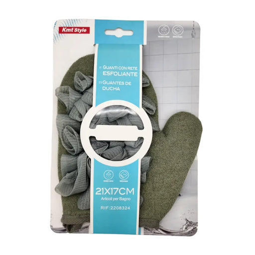 Guante Exfoliante De Ducha Con Esponja Incorporada Suave - Fliperex