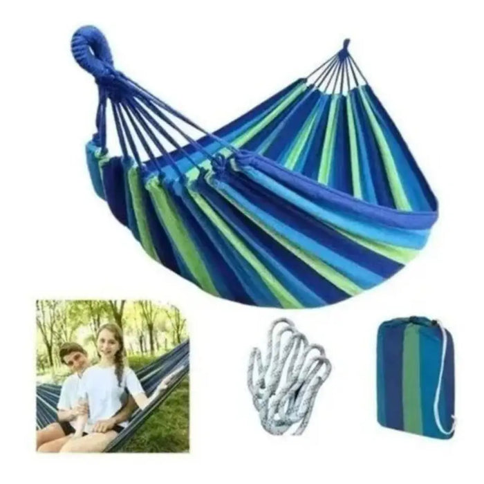 Hamacas Con Bolso Camping Jardín Casa Premium 1 Plazas - Fliperex