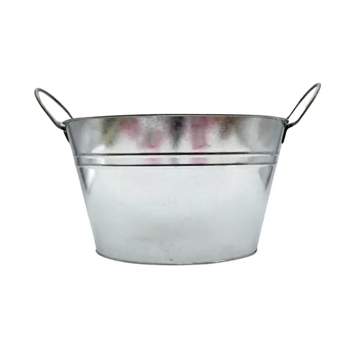 Hielera Metalica Vintage Con Asas Champaña Hielo Tragos G - Fliperex