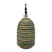 Jarron Florero Ceramica Decorativo Verde Con Dorado Egipcio - Fliperex
