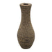 Jarron Florero Decorativo Tejido Rattan Moderno Café 50 CM - Fliperex