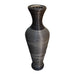 Jarron Florero Decorativo Tejido Rattan Moderno Negro 70 CM - Fliperex