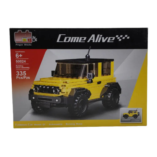 Juego Construye Vehiculo Camioneta Armable Amarillo - Fliperex