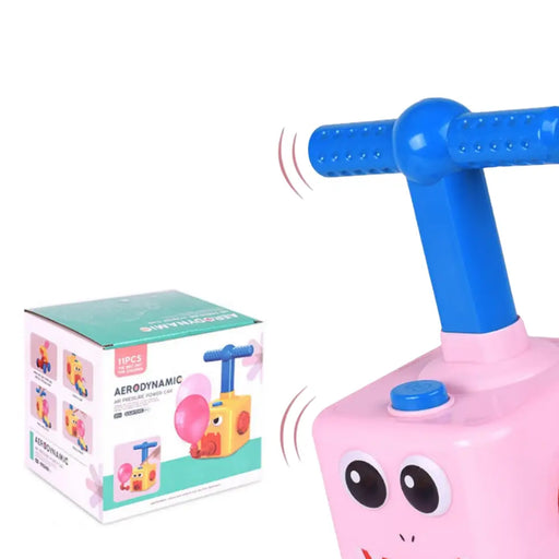 Juego Inflador De Globos Para Niños Autos Carreras Rosado - Fliperex