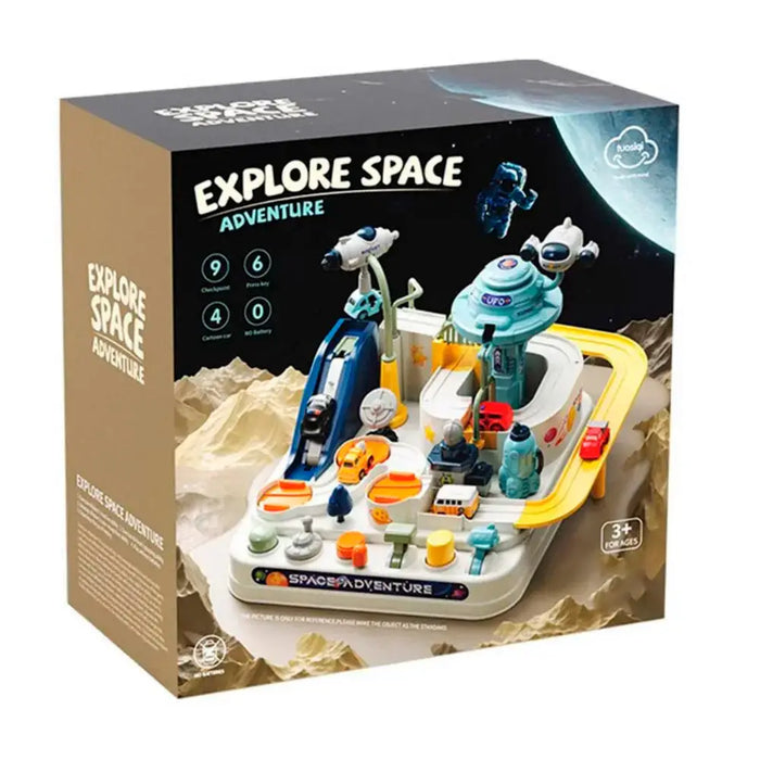 Juego Pista Laberinto De Autitos Exploraciones Espaciales - Fliperex
