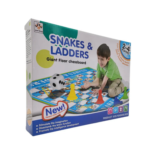 Juego Serpientes Y Escaleras Alfombra De Entretención Niños - Fliperex
