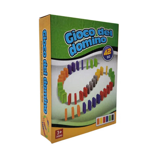 Juego Set Domino De Colores Juego De Mesa Camino Domino - Fliperex