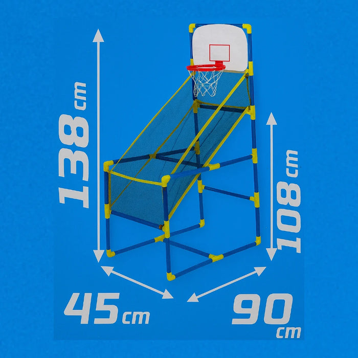 Juego De Baloncesto Infantil Con Canasta Inflador y Pelota