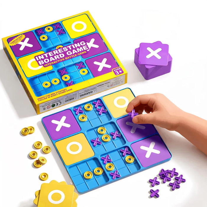 Juego Gato Múltiple Tic Tac Toe Estrategia Familiar Infantil
