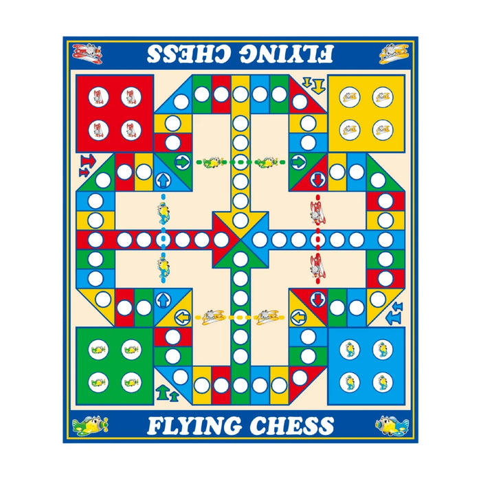 Juego Ludo y Serpientes y Escaleras Alfombra De Entretencion