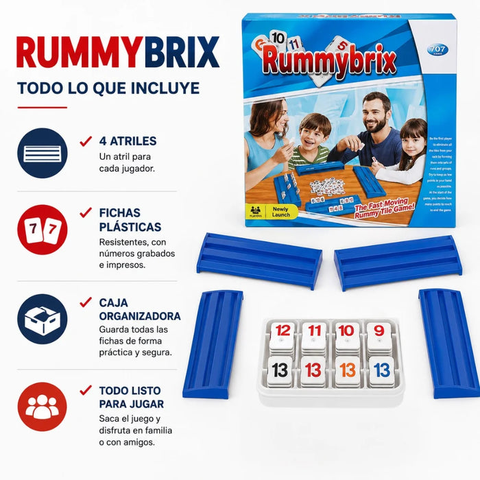 Juego Rummikub Juego De Mesa Estrategia Familiar Clasico