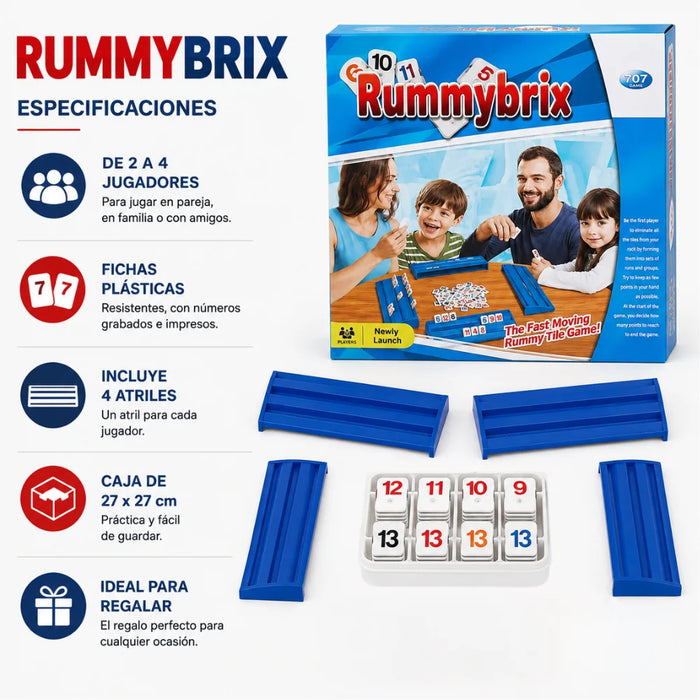 Juego Rummikub Juego De Mesa Estrategia Familiar Clasico