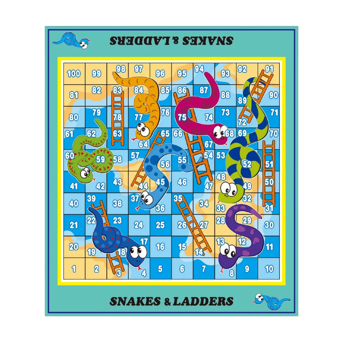 Juego Serpientes Y Escaleras Alfombra De Entretención Niños