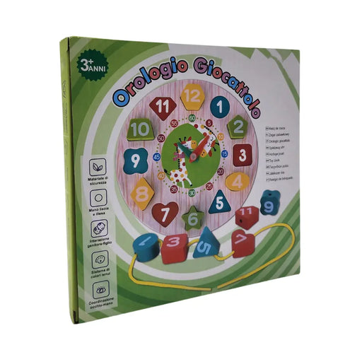 Juegos Juguete Educativo Reloj De Encaje Madera - Fliperex