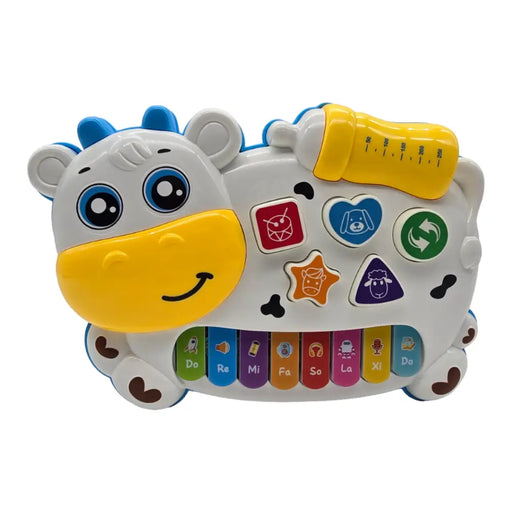 Juguete Piano Musical Con Luces Sonidos Animales Vaca - Fliperex