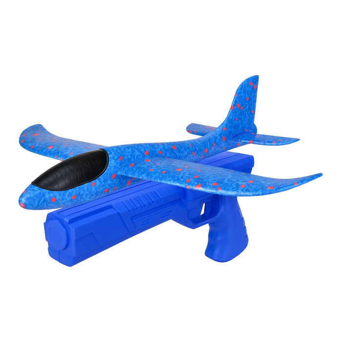 Juguete Avion Planeador Con Pistola Disparo Aereo Niños