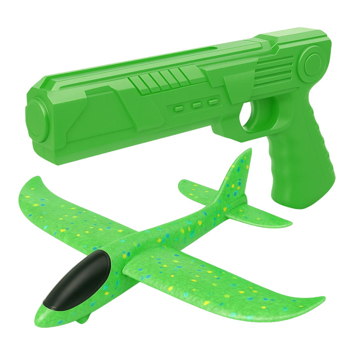 Juguete Avion Planeador Con Pistola Disparo Aereo Niños
