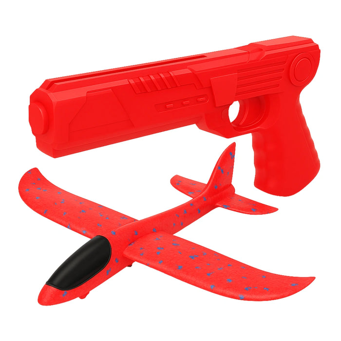 Juguete Avion Planeador Con Pistola Disparo Aereo Niños