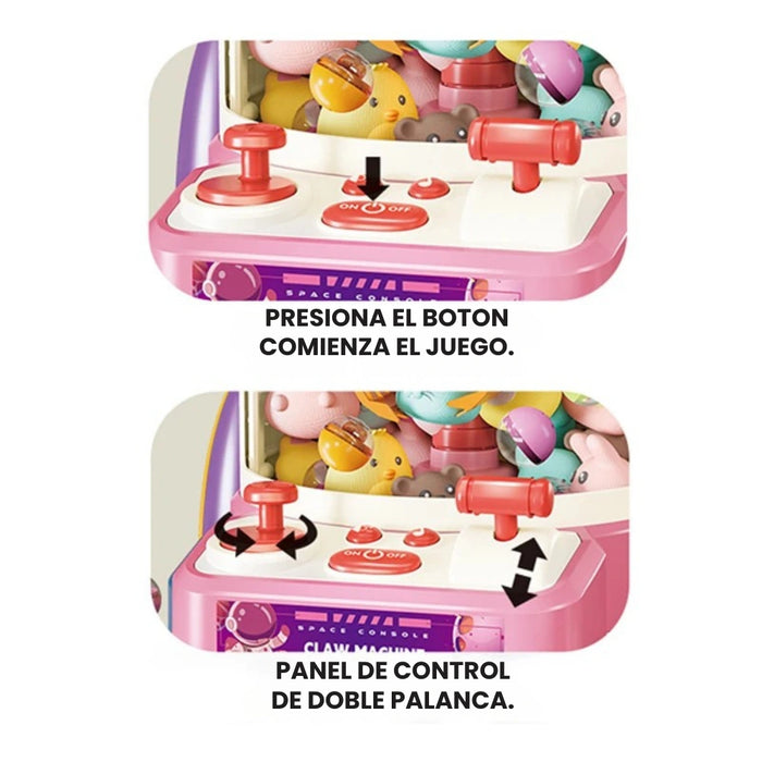 Juguete Maquina De Peluche Garra Premio Claw Machine Rosada