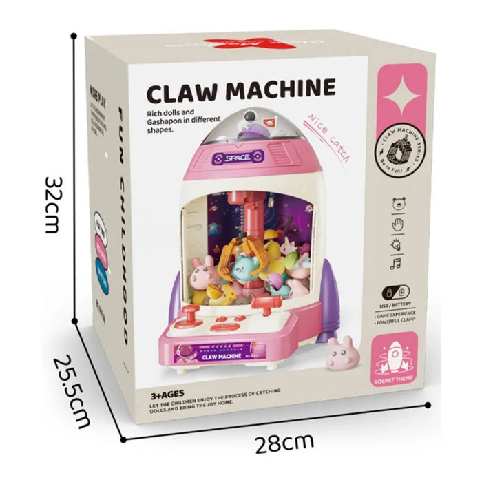 Juguete Maquina De Peluche Garra Premio Claw Machine Rosada