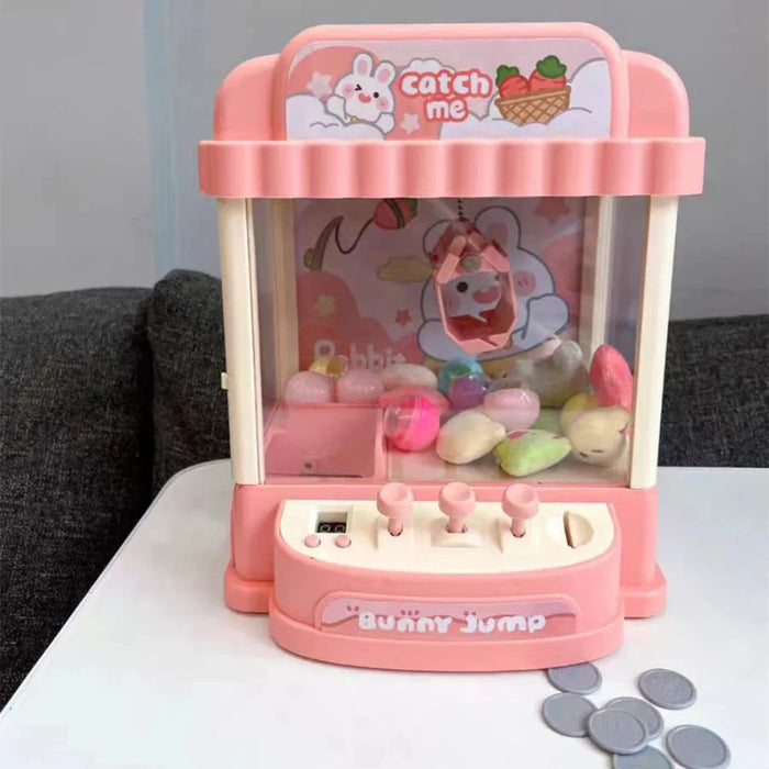 Juguete Mini Maquina Saca Peluche Garra Cute Claw Machine