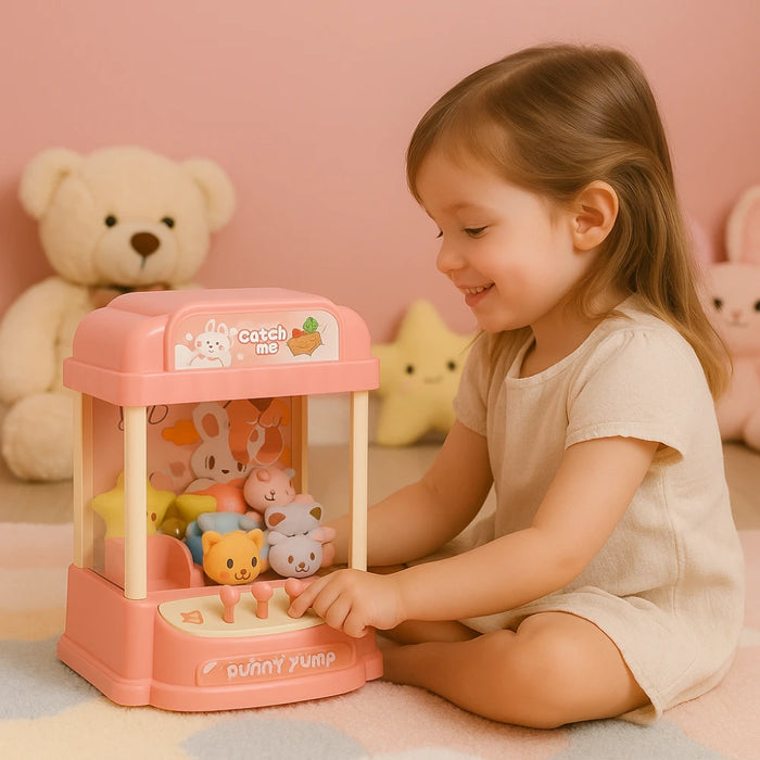 Juguete Mini Maquina Saca Peluche Garra Cute Claw Machine