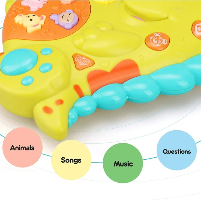 Juguete Piano Musical Con Luces Sonidos Animales Dinosaurio