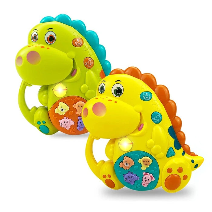 Juguete Piano Musical Con Luces Sonidos Animales Dinosaurio