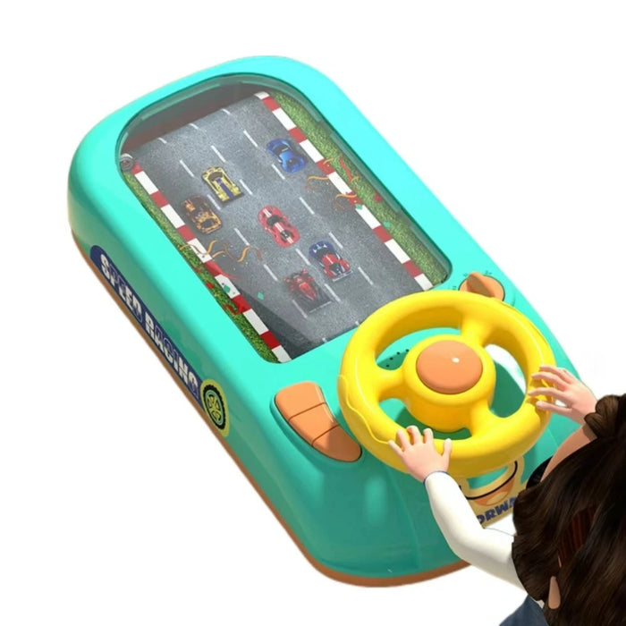 Juguete Simulador de Manejo Para Niños Con Volante Y Pista