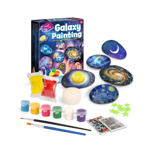 Kit De Arte Pinta Piedra El Universo Galaxy Diversión Niños - Fliperex