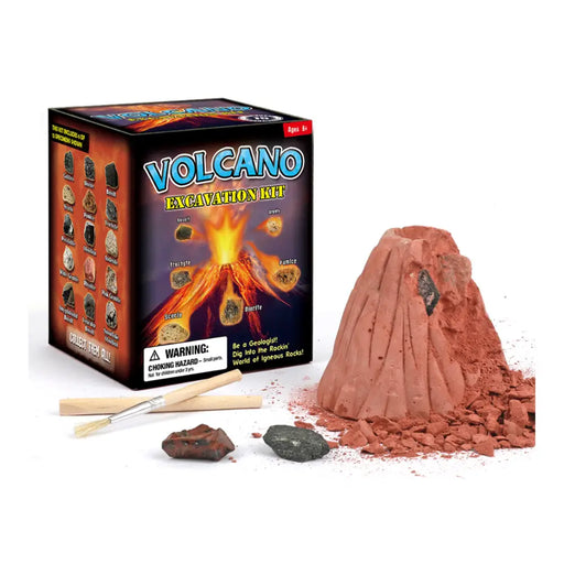 Kit De Excavación Volcán Piedras Volcánicas Juego Educativo - Fliperex