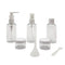 Kit De Viaje Set Botellas 6 Piezas Blanco Formato 75 Ml