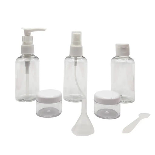 Kit De Viaje Set Botellas 6 Piezas Blanco Formato 75 Ml - Fliperex