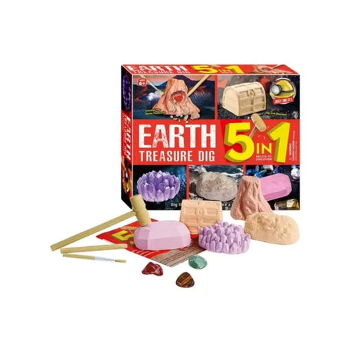 Kit Excavación El Tesoro 5 En 1 Juguete Didáctico Educativo - Fliperex