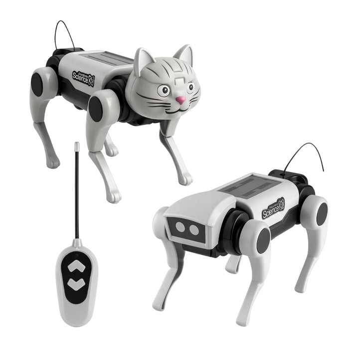 Kit 2 Arma Tu Primer Perro Robot RC a Control Remoto Juguete